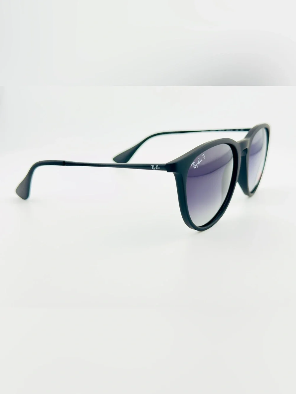 Ray-Ban Erika Women Sunglasses RB4171 Matte black Frame Gradient Gray Lenses